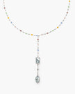 Celestial Lariat Necklace in Silver