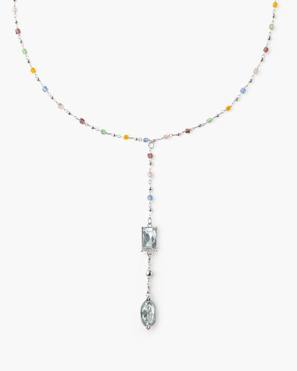 Celestial Lariat Necklace in Silver