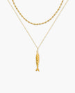 Gold Anchovy Necklace