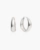 Orin Large Hoop Earrings in Silver