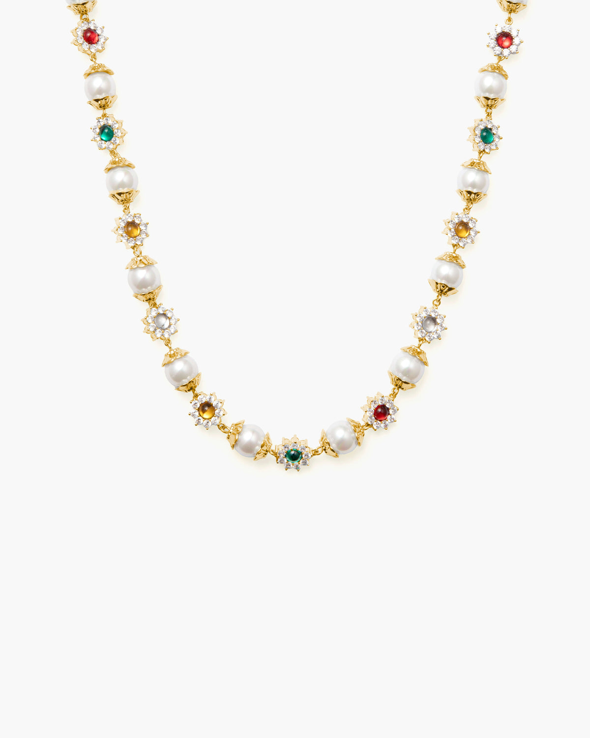 Daisy Pearl Necklace