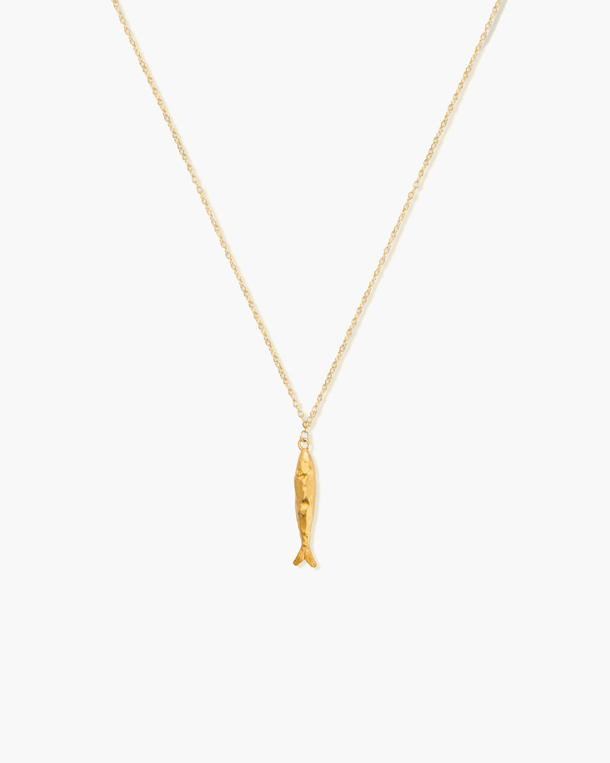 Gold Anchovy Necklace