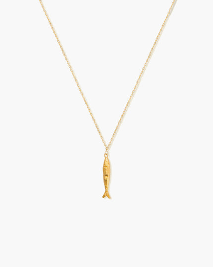 Silver Anchovy Necklace