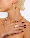 Gold Anchovy Earrings