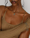 Waterdrop Necklace in Marine Blue