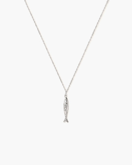 Silver Anchovy Necklace