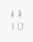 Silver Link Earrings