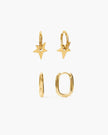 Star Earrings in Silver
