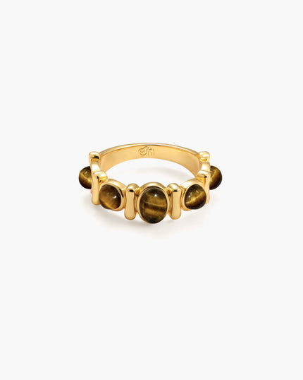 Tiger's Eye Band Ring