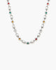 Daisy Pearl Necklace in Silver