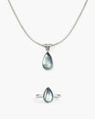 Waterdrop Ring in Marine Blue