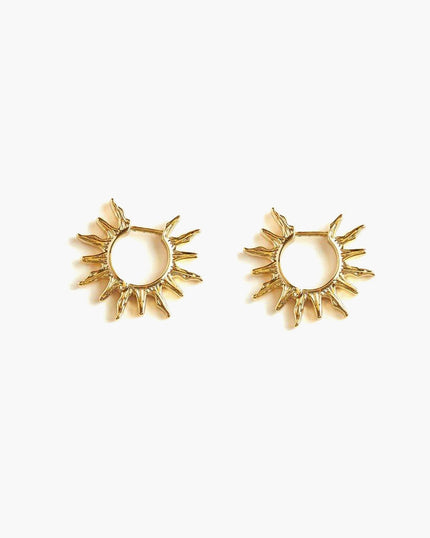 Sun Hoop Earrings